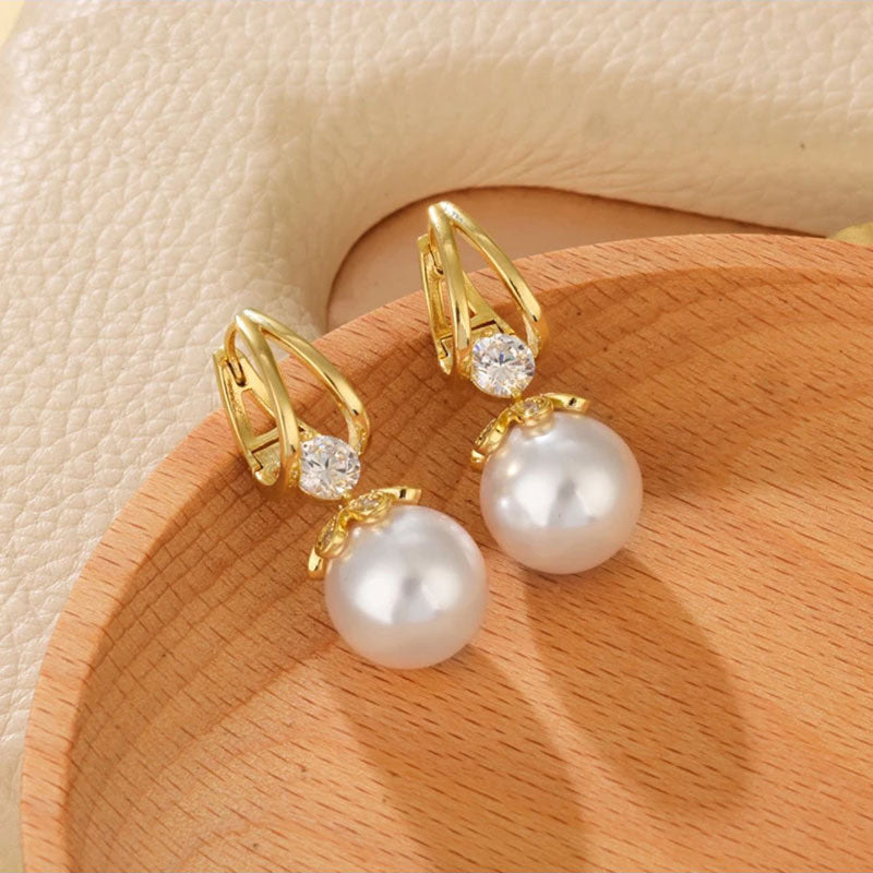 upsell🎁🎁Last Day-Buy 1 Get 1 Free!🌼Sparkly Huggie Dangle Earrings for Women✨