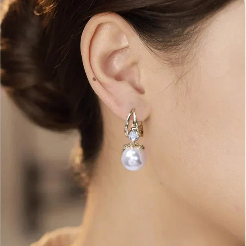 upsell🎁🎁Last Day-Buy 1 Get 1 Free!🌼Sparkly Huggie Dangle Earrings for Women✨