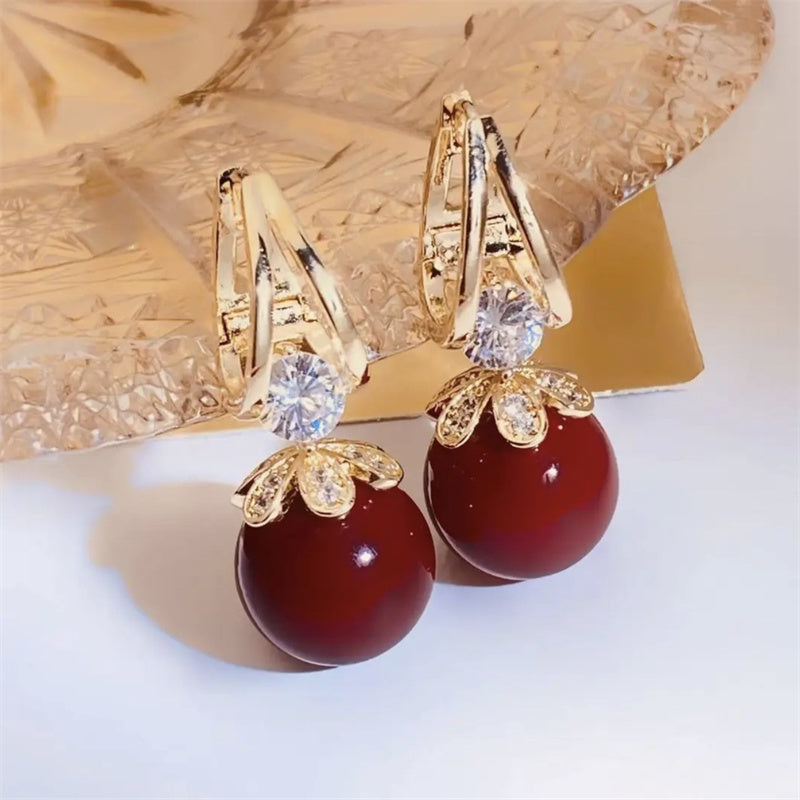 upsell🎁🎁Last Day-Buy 1 Get 1 Free!🌼Sparkly Huggie Dangle Earrings for Women✨
