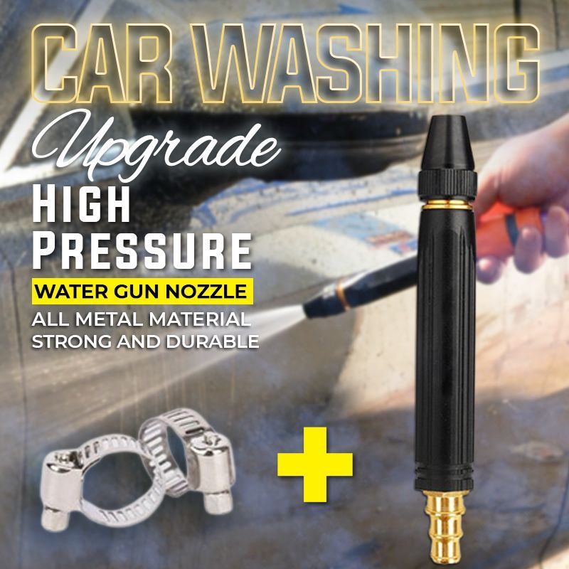 🔥 High Pressure Water Nozzle 💧✨Multi-Purpose for Car, Garden & Household Cleaning
