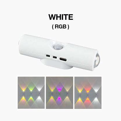 💸BOGOF+50% OFF!! ⏰Magnetic RGB Motion Sensor Night Light ✨ | No Drill Wireless Rechargeable LED Lamp, Ideal for Dark Stairs, Hallways & Night Time Trips