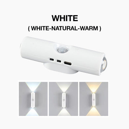 💸BOGOF+50% OFF!! ⏰Magnetic RGB Motion Sensor Night Light ✨ | No Drill Wireless Rechargeable LED Lamp, Ideal for Dark Stairs, Hallways & Night Time Trips