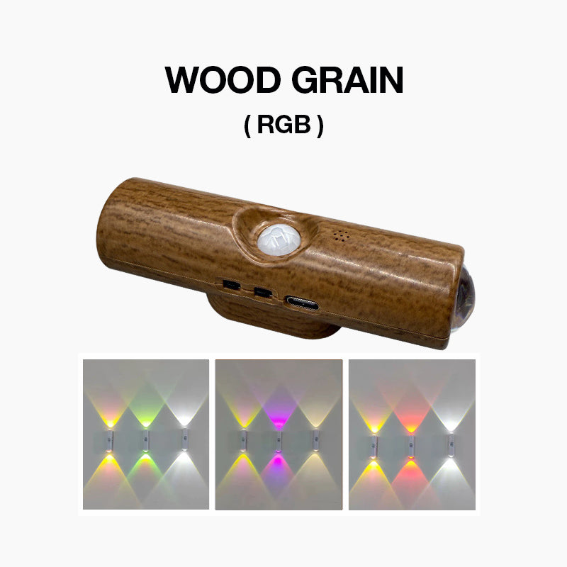 💸BOGOF+50% OFF!! ⏰Magnetic RGB Motion Sensor Night Light ✨ | No Drill Wireless Rechargeable LED Lamp, Ideal for Dark Stairs, Hallways & Night Time Trips