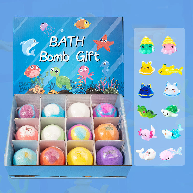 upsell🧸 12-Piece Bath Bomb Gift Set for Kids ✨🛀