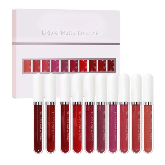 upsell🔥Limited Time Promotion 50% OFF💝10Pcs Matte Waterproof Long Lasting Lip Gloss