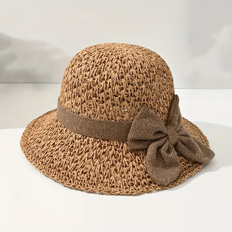🌷🔥 Today Only: 40% OFF Limited-Time Deal!🌷Elegant Woven Straw Sun Hat with Bow