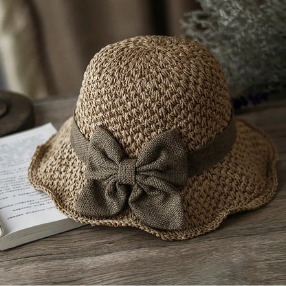 🌷🔥 Today Only: 40% OFF Limited-Time Deal!🌷Elegant Woven Straw Sun Hat with Bow