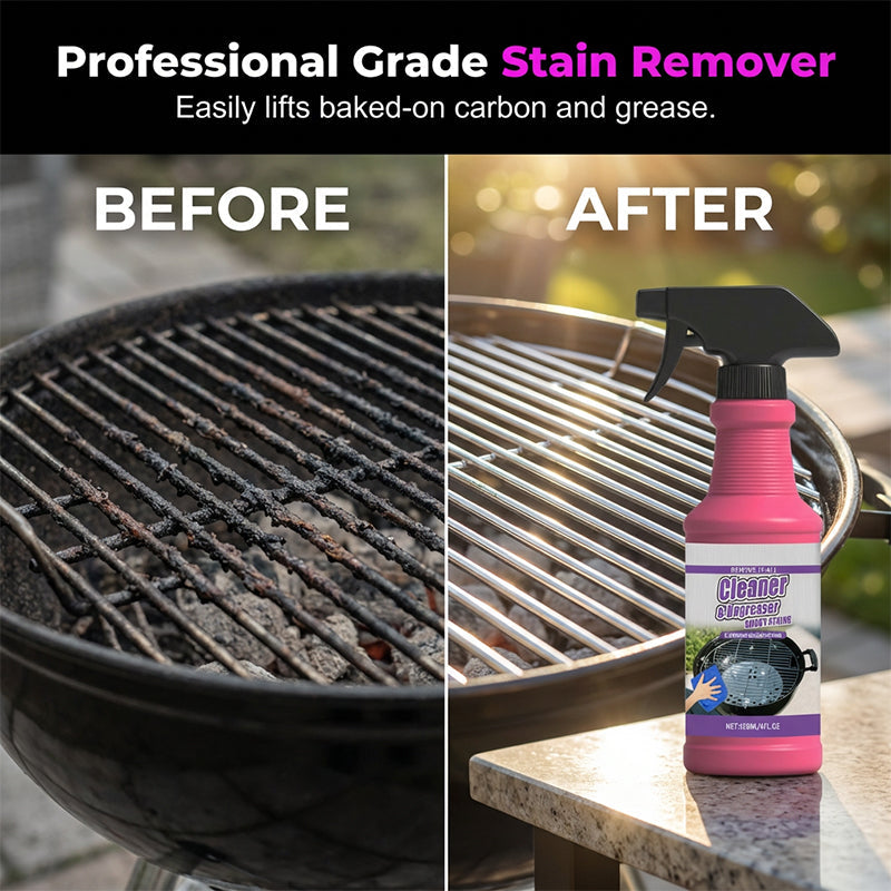 🔥Fast-Acting Heavy-Duty Grill Degreaser Spray 💪 Sparkling Clean ✨