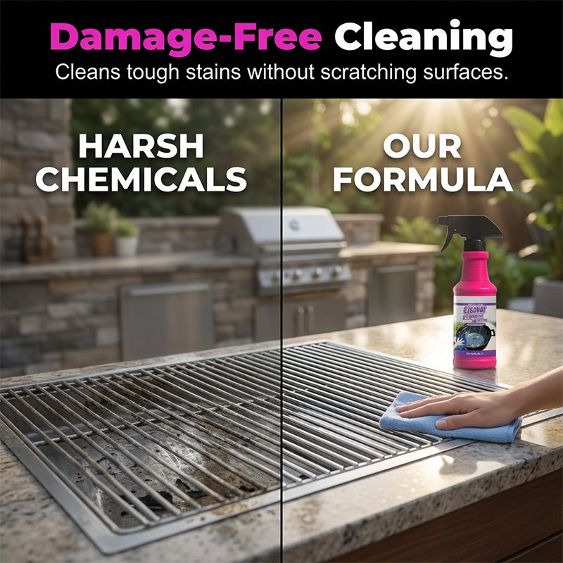 🔥Fast-Acting Heavy-Duty Grill Degreaser Spray 💪 Sparkling Clean ✨