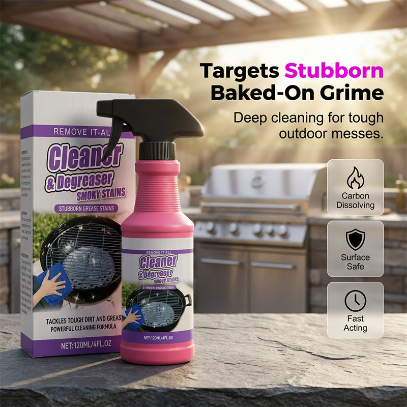 🔥Fast-Acting Heavy-Duty Grill Degreaser Spray 💪 Sparkling Clean ✨