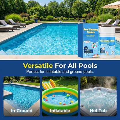 ✨ Pool Cleaning Tablets | For Sparkling Crystal Clear Water