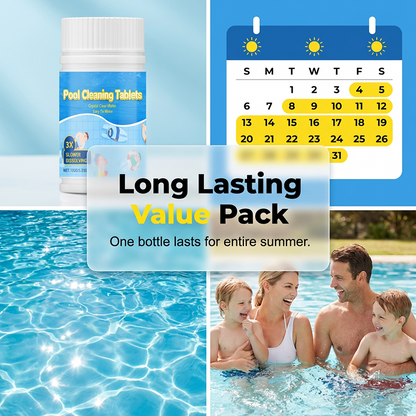 ✨ Pool Cleaning Tablets | For Sparkling Crystal Clear Water