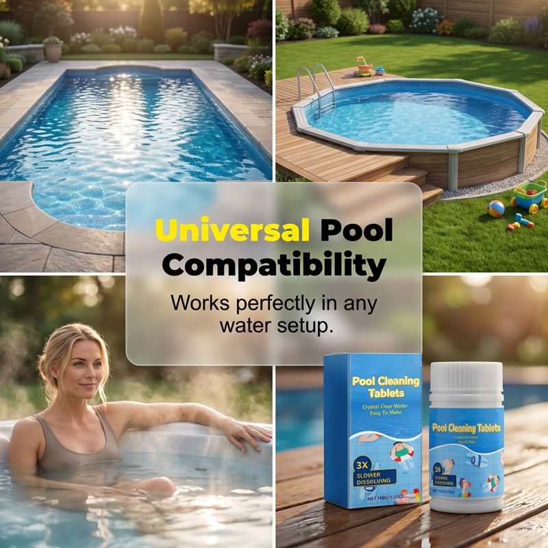 ✨ Pool Cleaning Tablets | For Sparkling Crystal Clear Water