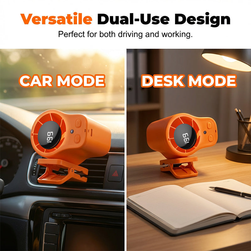🏆 Last Day Special Price! ⏰Hands-Free Personal Cooling Fan with LED Display