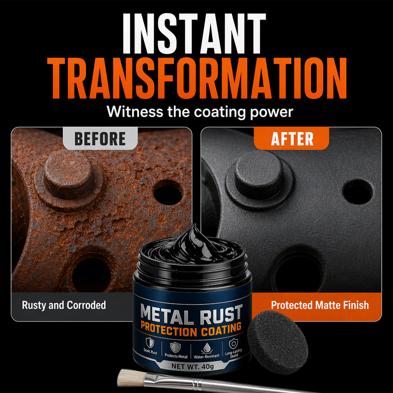 🥳2026 HOT SALE🥳💞50K+ SOLD!🔧🏠 60% OFF! Metal Rust Protection Black Repair Paste – Restores rusty gates, railings & tools. Forms protective coating – no need to replace! 🛡️✨
