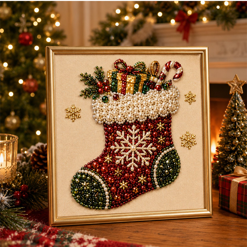 🎄🎊Christmas Special 50% Off! 🎁💎DIY Christmas Pearl Diamond Art Kit🎨Relaxing & Beginner-Friendly🧘