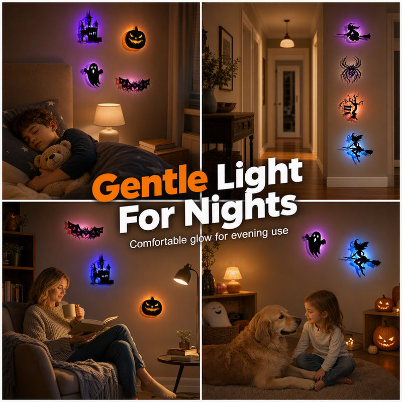 🎃 50% OFF! 👻 Glowing Halloween LED Decorations – Peel, Stick & Create a Spooky Glow ✨