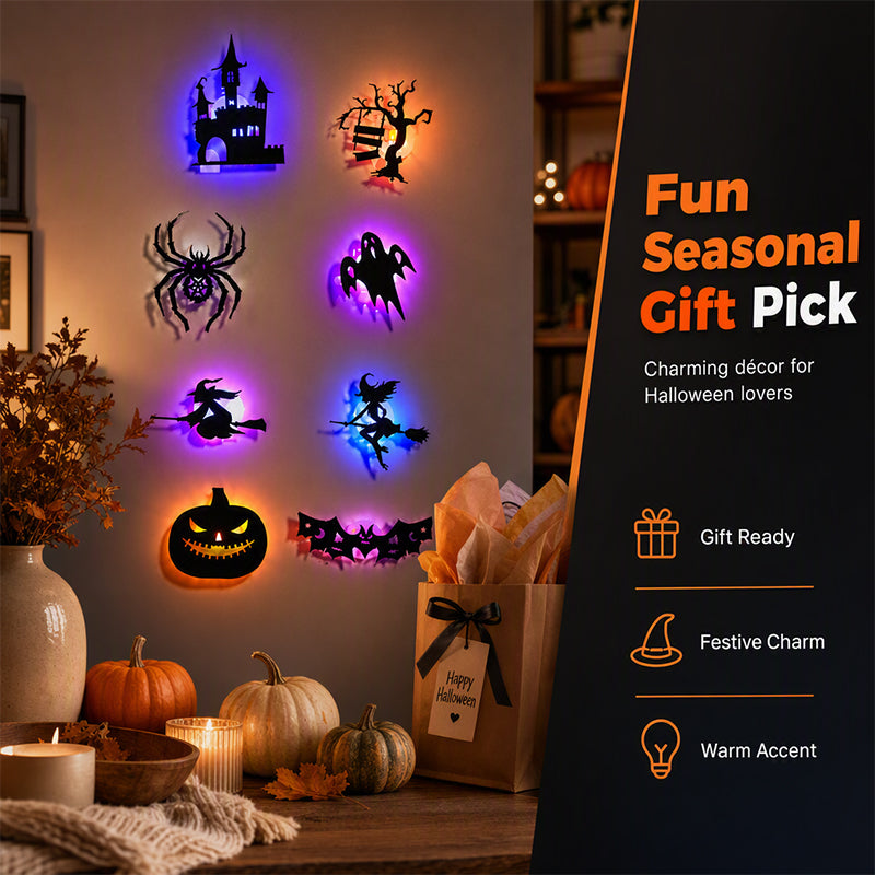 🎃 50% OFF! 👻 Glowing Halloween LED Decorations – Peel, Stick & Create a Spooky Glow ✨