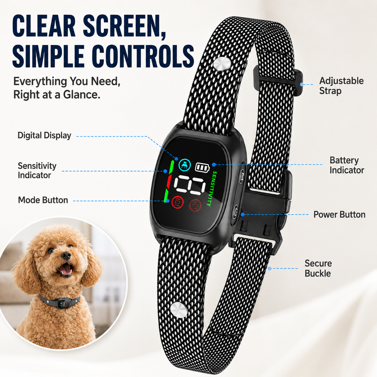 🛡️🐾 50% OFF! Anti Bark Collar – Smart anti‑false triggering filters out other barks. IP67 waterproof & USB rechargeable – worry‑free training anywhere! 💦✅