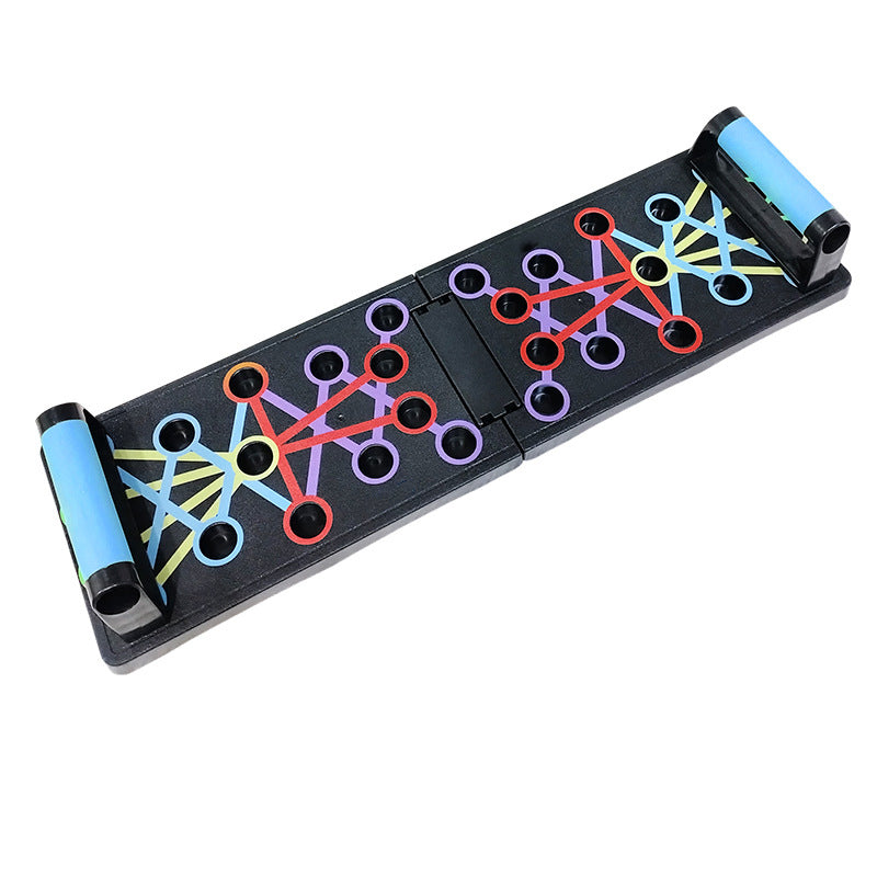 Foldable and multifunctional push-up board for training