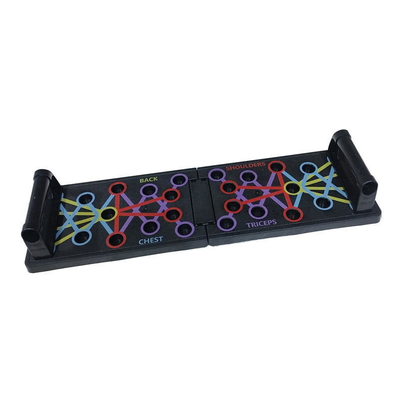 Foldable and multifunctional push-up board for training