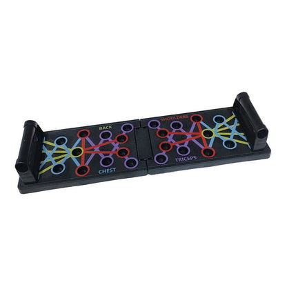 Foldable and multifunctional push-up board for training