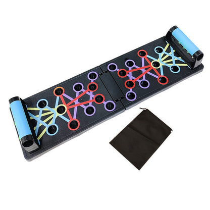 Foldable and multifunctional push-up board for training