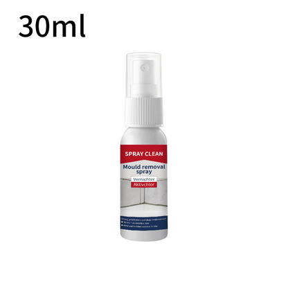 A spray for removing mould and mildew from various surfaces