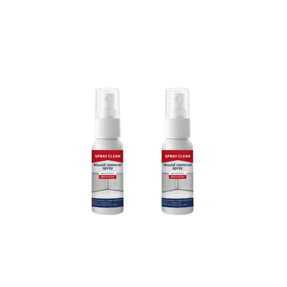 A spray for removing mould and mildew from various surfaces