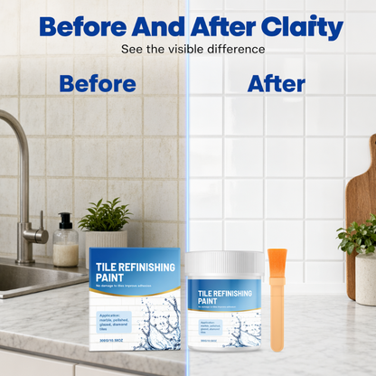 upsell White Tile Refinishing Paint with Brush