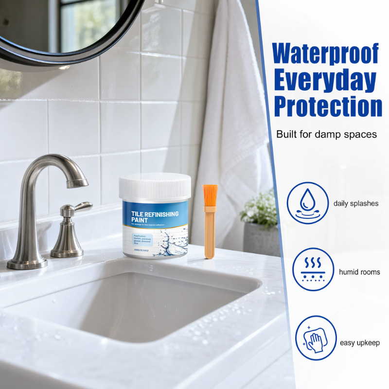 upsell White Tile Refinishing Paint with Brush
