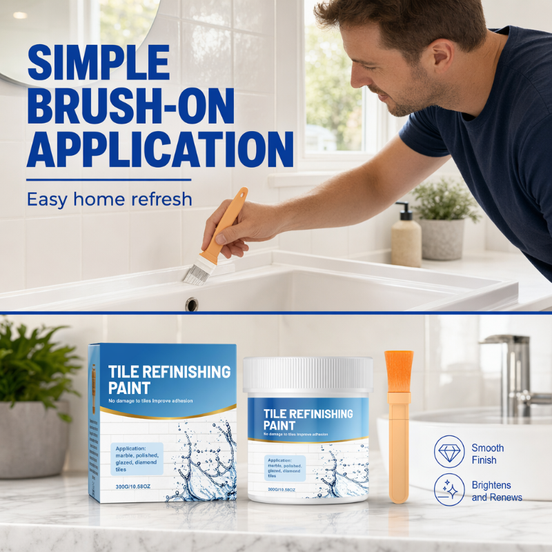 upsell White Tile Refinishing Paint with Brush