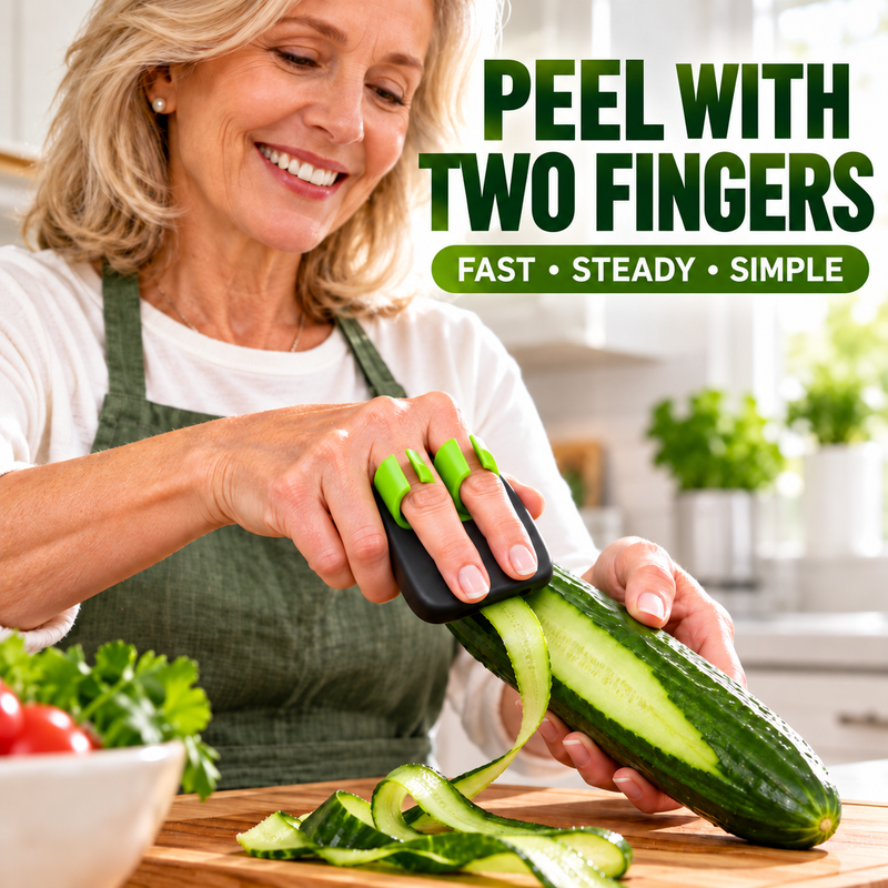 🎉2026 New Ergonomic Two-Finger Fruit and Vegetable Peeler